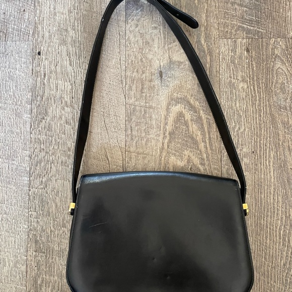 Vintage Gucci shoulder bag leather with gold hardware - Picture 9 of 16